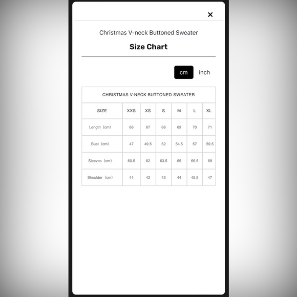 LIT Activewear Christmas V-Neck Buttoned Sweater - Picture 2 of 5